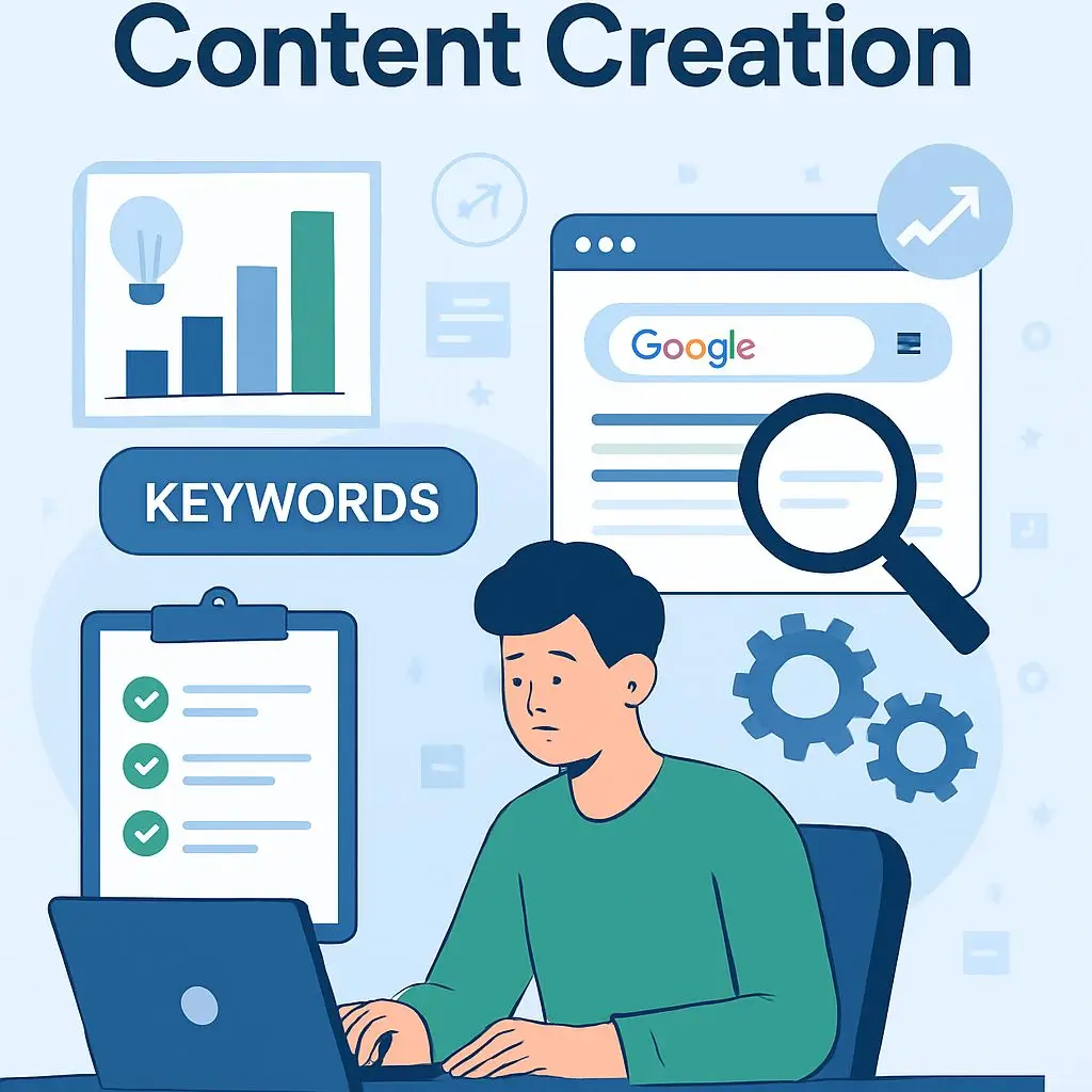 انشاء محتوى متوافق مع السيو